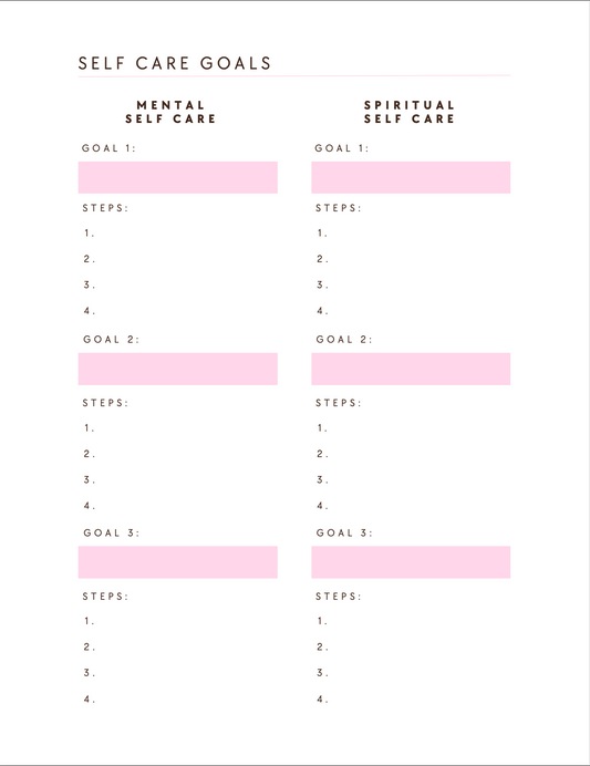 The Makings of Me- The Self-Care Routine Workbook- Digital Download