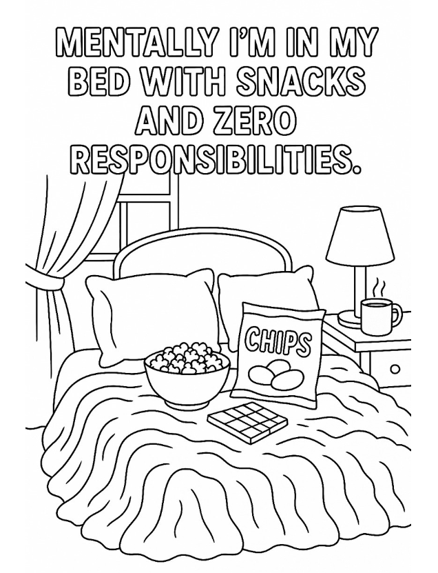 So Anxious- A relatable coloring book designed to help ease and calm your nerves -Digital Download