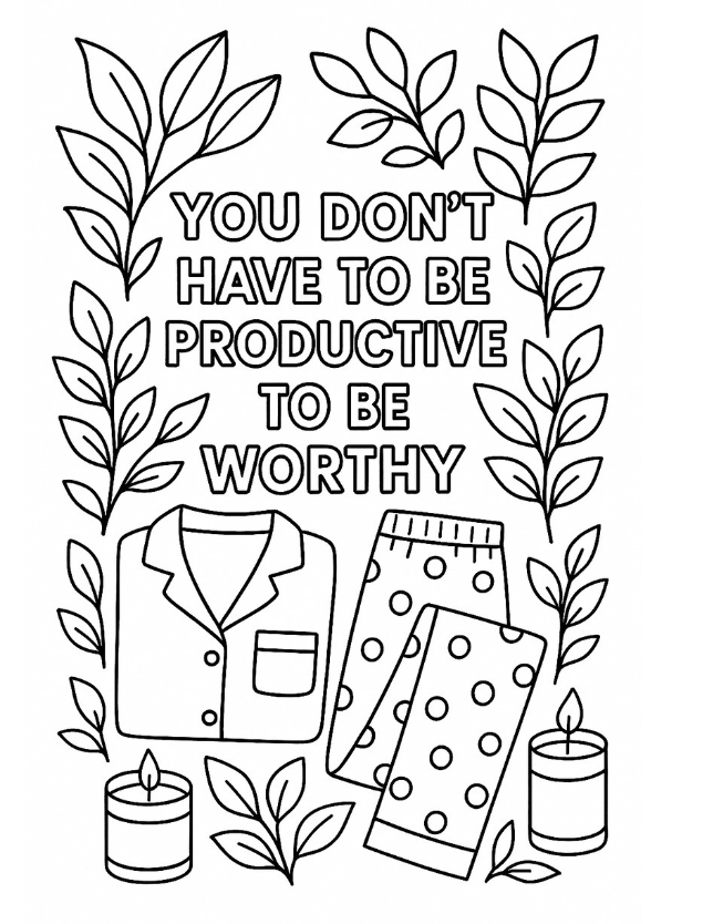 So Anxious- A relatable coloring book designed to help ease and calm your nerves -Digital Download