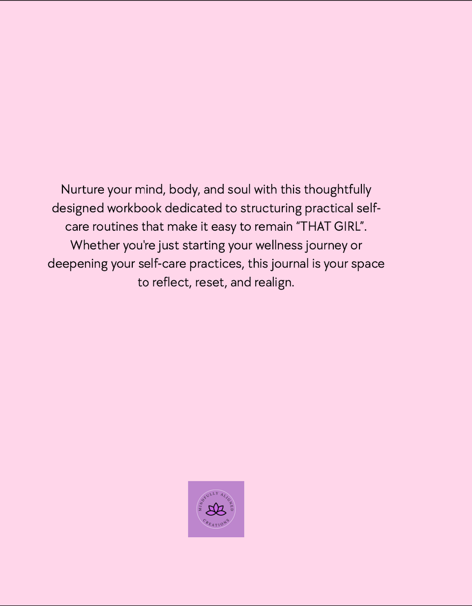 The Makings of Me- The Self-Care Routine Workbook- Digital Download